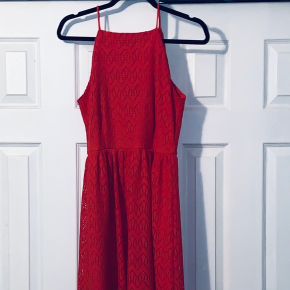 Deep Coral Dress - Picture 1 of 2